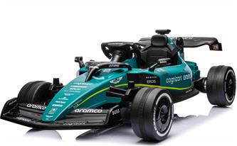 Aston Martin F1 Gokart för barn 4x12V med 2,4G + lädersäte + gummihjul