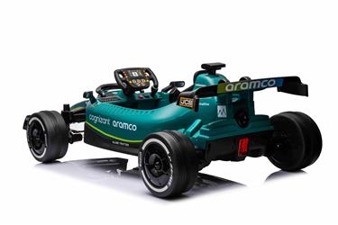 Aston Martin F1 Gokart för barn 4x12V med 2,4G + lädersäte + gummihjul-4