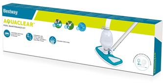 Bestway AquaClean Poolunderhållssats med Dammsugare och Skimmer-2