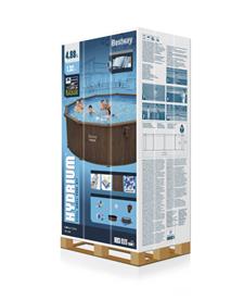 Bestway Hydrium 488 x 132 cm stålpool med sandfilter mm-4