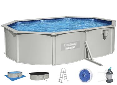 Bestway Hydrium 500 x 366 x 122 cm Oval Stålväggspool Set (2025 model)