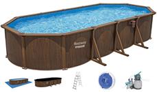 Bestway Hydrium 732 x 366 x 132 cm Oval Stålväggspool Set (2025 model)