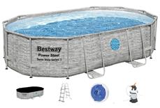 Bestway  Power Steel  Swim Vista II 488 x 305 x 107 cm pool med sandfilter