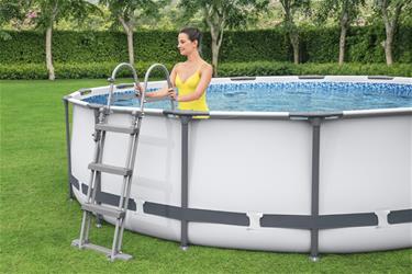  Bestway Steel Pro MAX Frame Pool 457 x 107 cm m/pump, stege, etc.-4