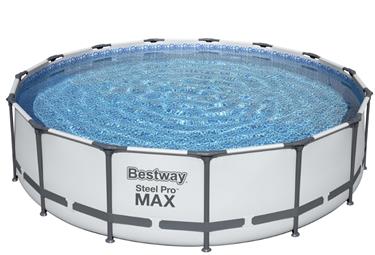  Bestway Steel Pro MAX Frame Pool 457 x 107 cm m/pump, stege, etc.-5