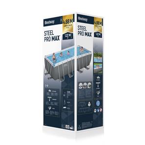 Bestway  Stel Pro Max 488 x 244 x 122 cm Rektangulär pool-8