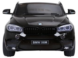 BMW X6 M 12v XXL Svart med Gummihjul + 2.4G + 10AH-3