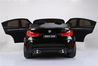BMW X6 M 12v XXL Svart med Gummihjul + 2.4G + 10AH-7