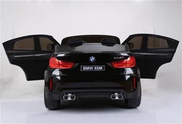 BMW X6 M 12v XXL Svart med Gummihjul + 2.4G + 10AH-7