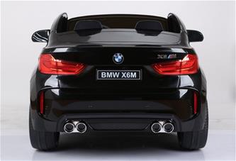 BMW X6 M 12v XXL Svart med Gummihjul + 2.4G + 10AH-8