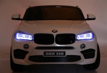  BMW X6 M 12v XXL Vit med Gummihjul + 2.4G + 10AH-11