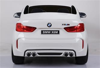  BMW X6 M 12v XXL Vit med Gummihjul + 2.4G + 10AH-13