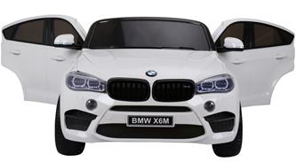  BMW X6 M 12v XXL Vit med Gummihjul + 2.4G + 10AH-2