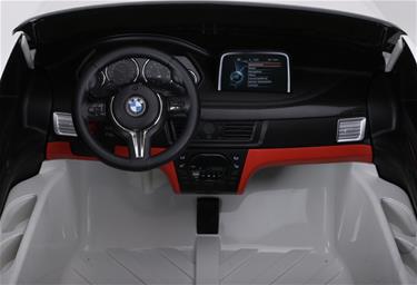  BMW X6 M 12v XXL Vit med Gummihjul + 2.4G + 10AH-6