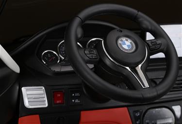 BMW X6 M 12v XXL Vit med Gummihjul + 2.4G + 10AH-7