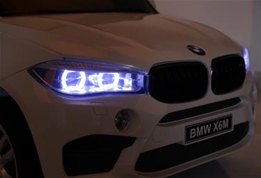  BMW X6 M 12v XXL Vit med Gummihjul + 2.4G + 10AH-8