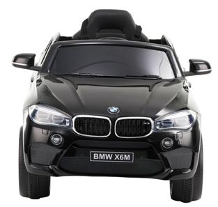 BMW X6 M elbil till barn 12v Svart m/2.4G Remote + Gummihjul-3