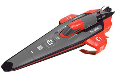 E1 RaceBird Lite RC Hydrofoil Fjärrstyrd båt 2,4 GHz RTR, Röd