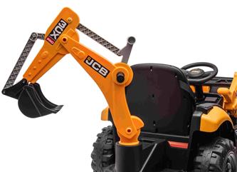 JCB El Traktor med frontskopa + grävmaskin för barn 12V med 2,4G-remote-3