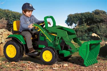 John Deere Ground Loader EL Traktor med skopa 12V-3