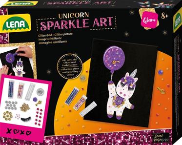 LENA Sparkle Art - Glitterset med enhörning