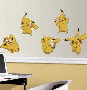 Pokemon Pikachu väggklistermärke