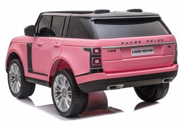 Range Rover Sport 4x4 Elbil till barn Pink m/4x12V + Gummihjul + Lädersäte-4