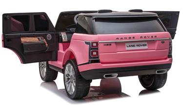 Range Rover Sport 4x4 Elbil till barn Pink m/4x12V + Gummihjul + Lädersäte-6