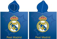 Real Madrid Poncho badhandduk med huva - 100 procent bomull