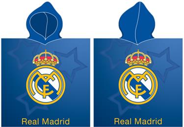 Real Madrid Poncho badhandduk med huva - 100 procent bomull