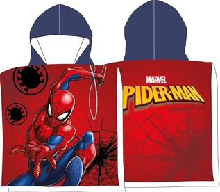 Spiderman Poncho badhandduk med huva - 100 procent bomull