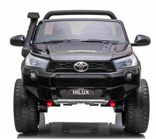 Toyota Hilux 24v elbil m/2x24V 240W motor + lädersäte + gummihjul, svart-4