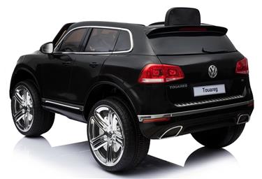 VW Touareg till barn 12v m. Gummihjul + Lädersäte + 2.4G + 10AH-3
