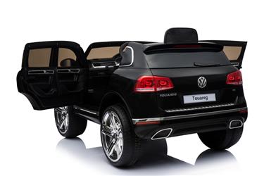 VW Touareg till barn 12v m. Gummihjul + Lädersäte + 2.4G + 10AH-7